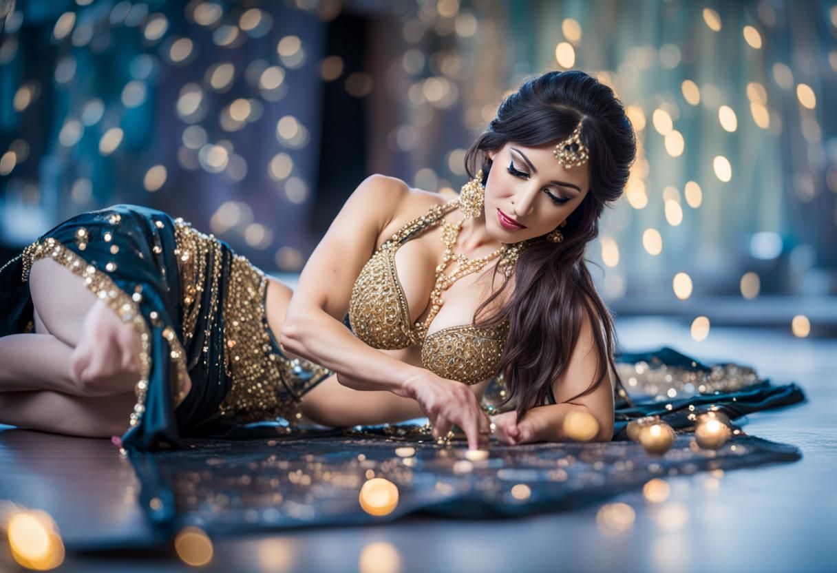 Bellydancer in Professional Photography Style