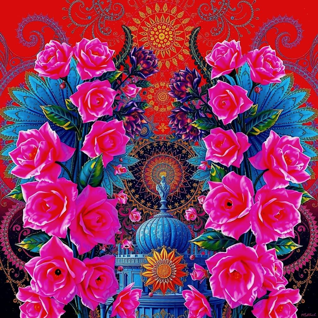 Extravagant, Vivid Masterpiece in Triadic Colors