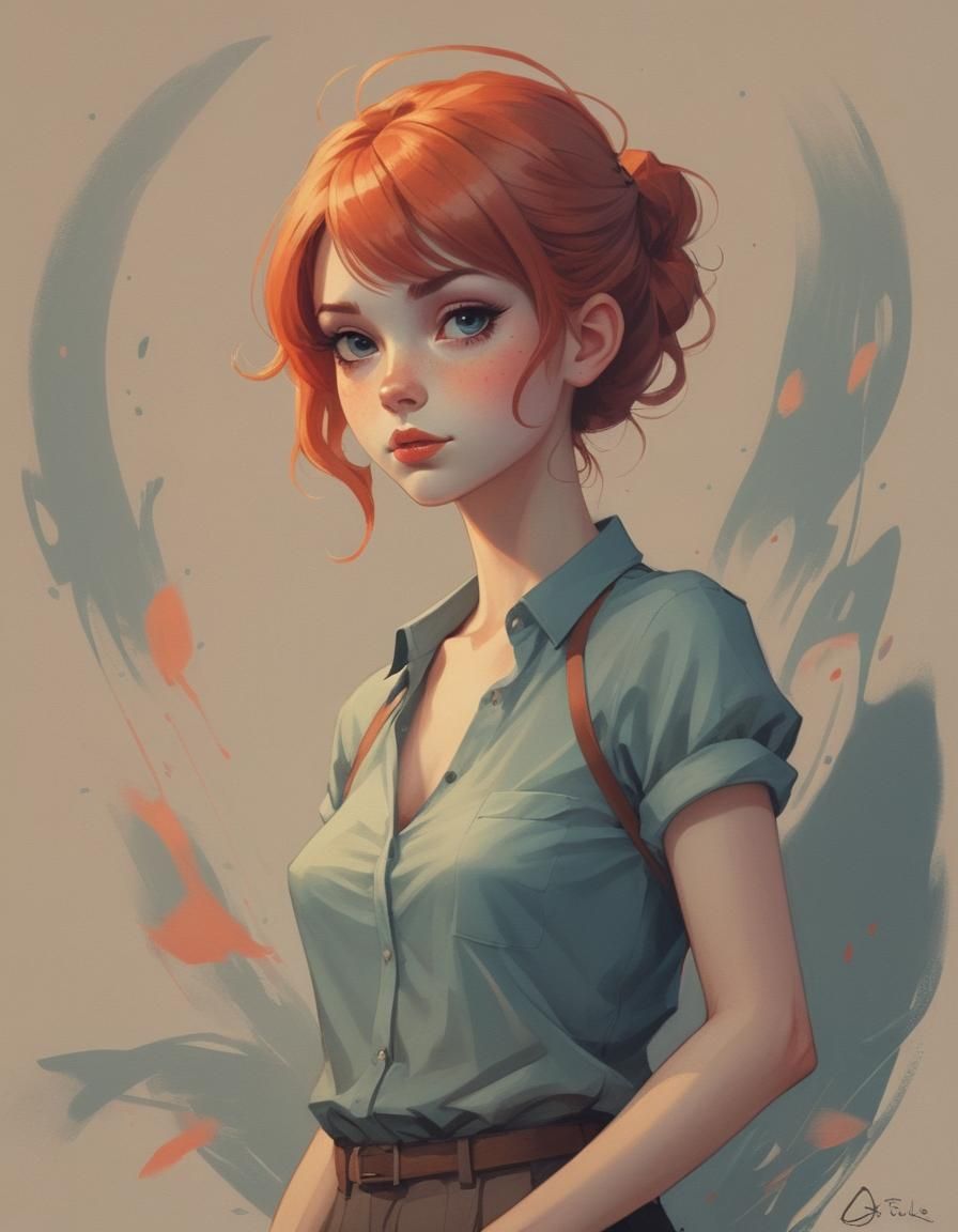 Digital Portrait in Loish Style