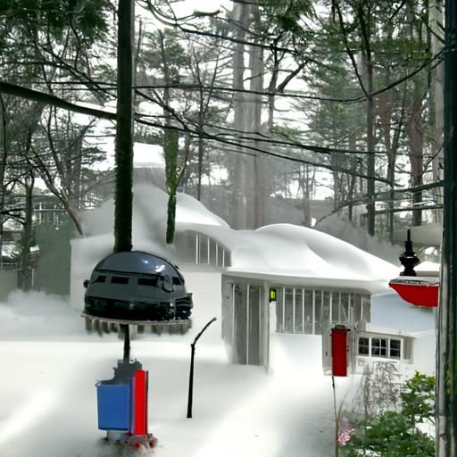 New England Snomaggeddon 2022 Winter Scene