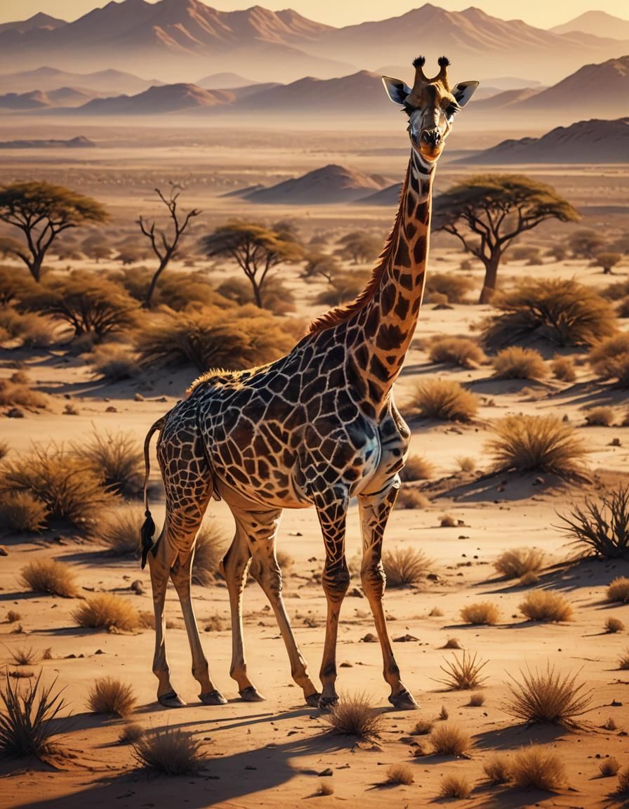 Giraffe with SIX legs? Duh!