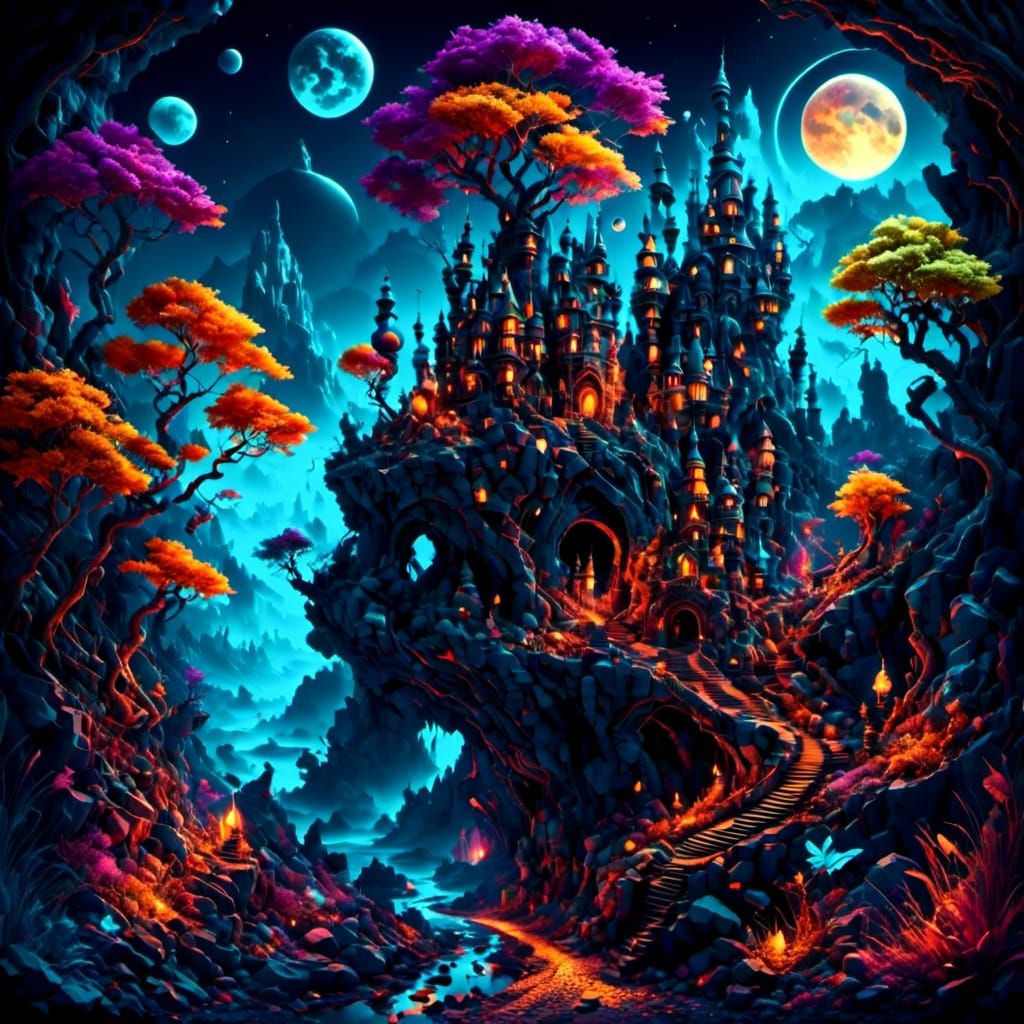 Colorful Isometric Universe: Chaotic Portal View