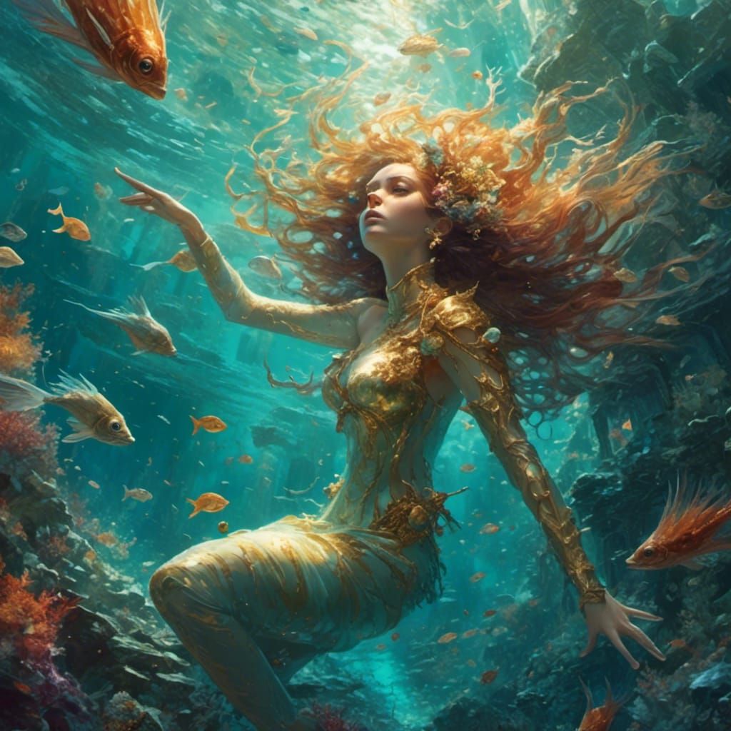 White-Tailed Mermaids in Deadly Reefs