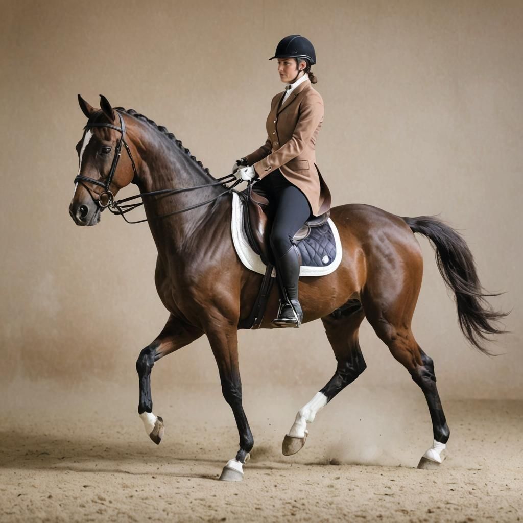Riding dressage