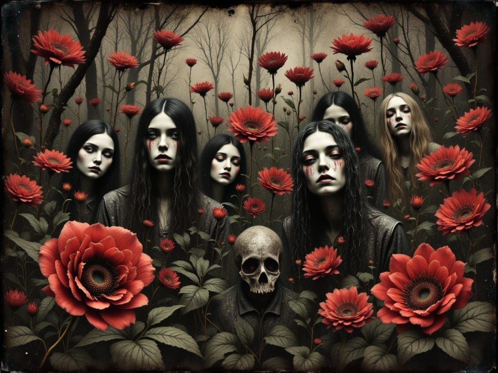 Cosmic Horror Gods in Surreal Eldritch Landscape