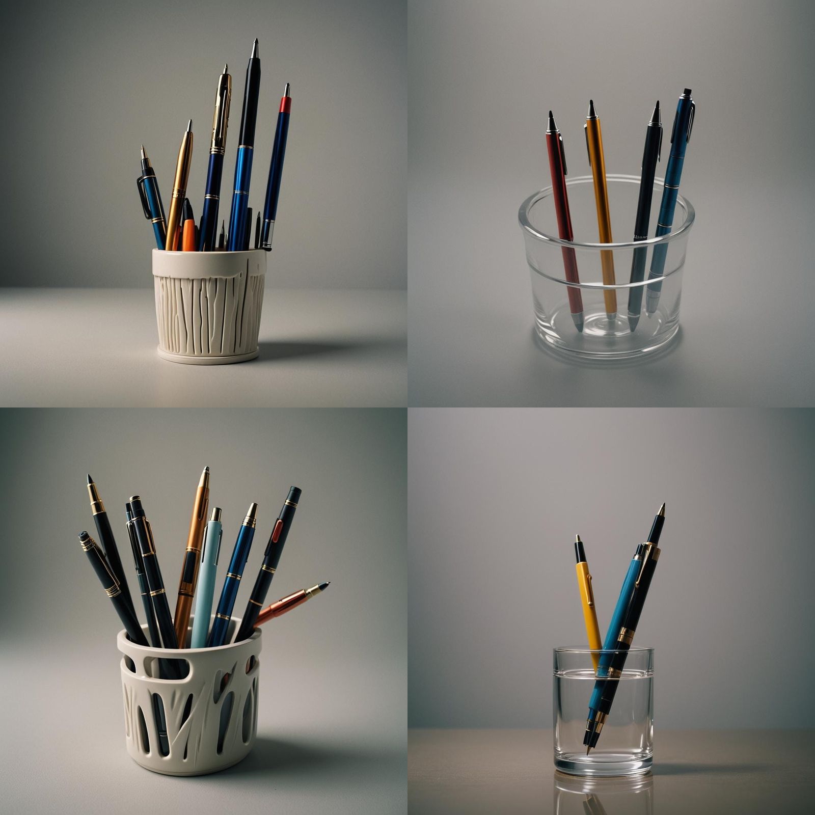 Creative Pen Holder Design: Cinematic Film Still