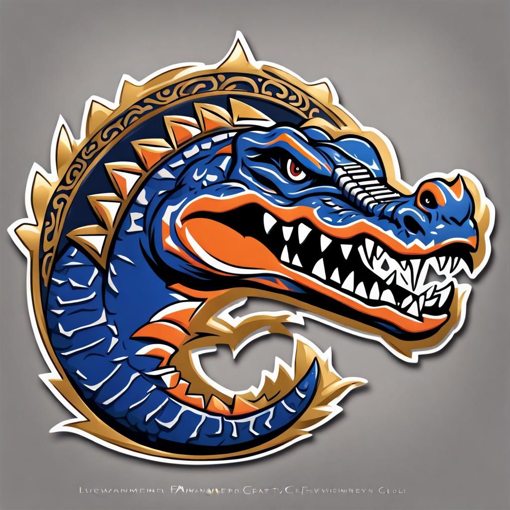 Aztec Gator Emblem for Fantasy Lizardmen