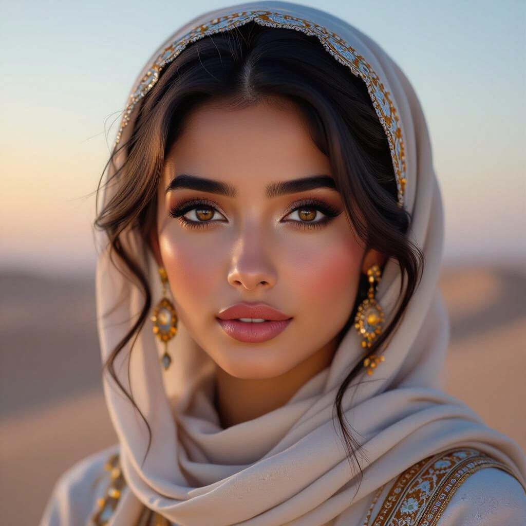 Alia Al-Hana'i Omani Portrait Digital Painting