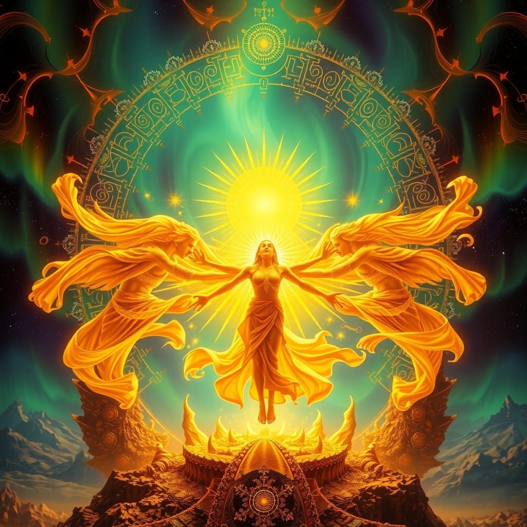 Ethereal Dance of the Solar Trinity