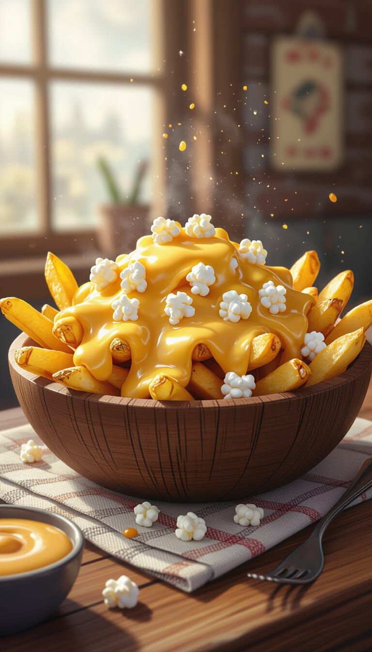 Crunchy Poutine with Creamy Cheese Curds
