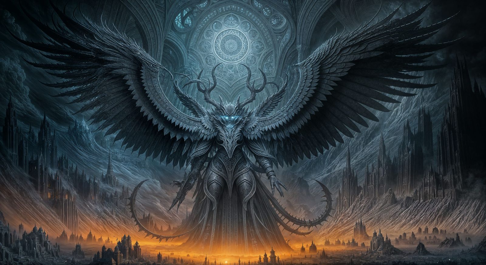 Metatron: Guardian of the Gate in Digital Matte Painting