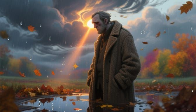 November Personified Gloomy Yet Kind, Seeking Sun