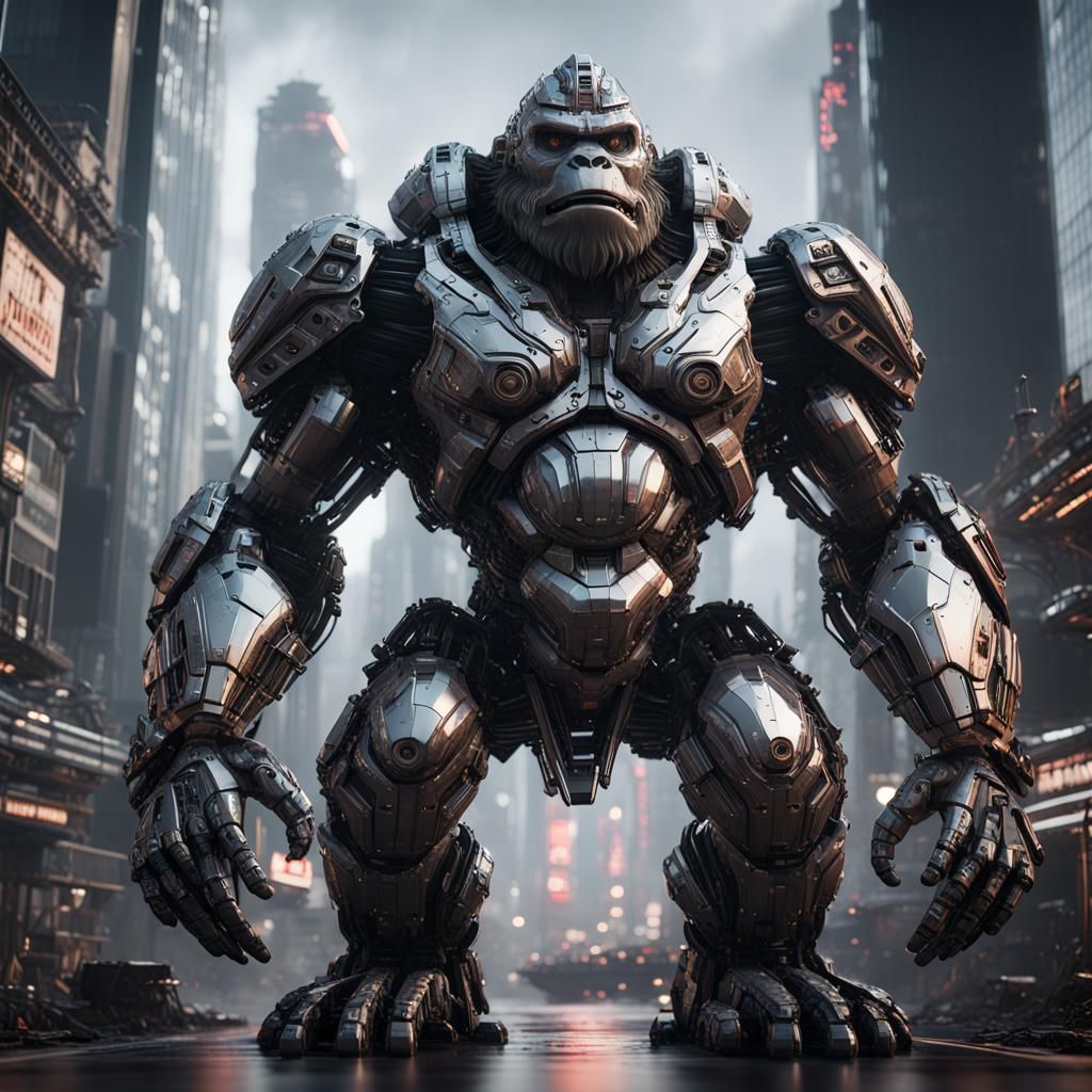 King Kong with Intricate Mech Details