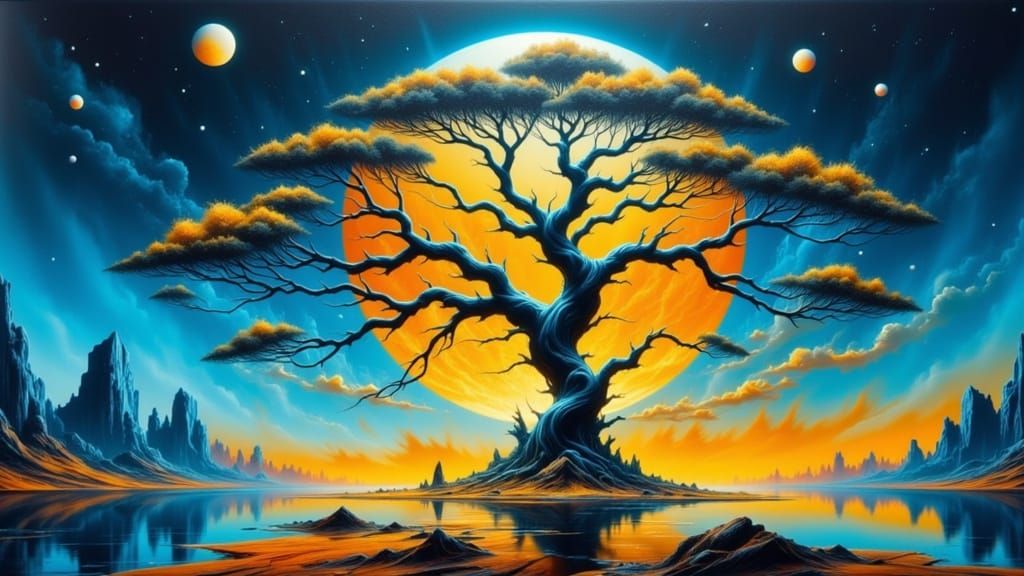 Ancient Tree Emerges from Desolate Planet