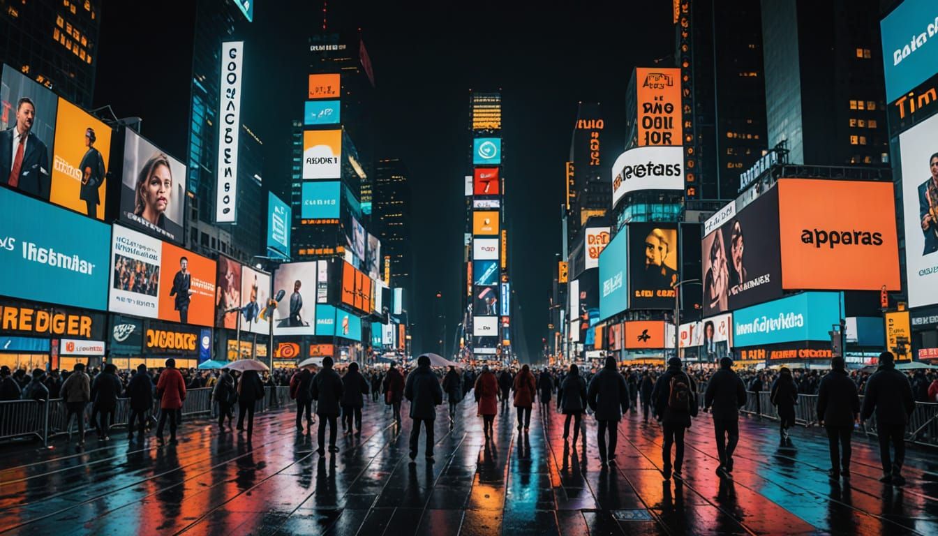 Cinematic Billboard 200 Chart in Times Square
