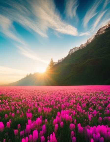 Rays of Light Pierce Ominous Clouds: Fantasy Concept Art