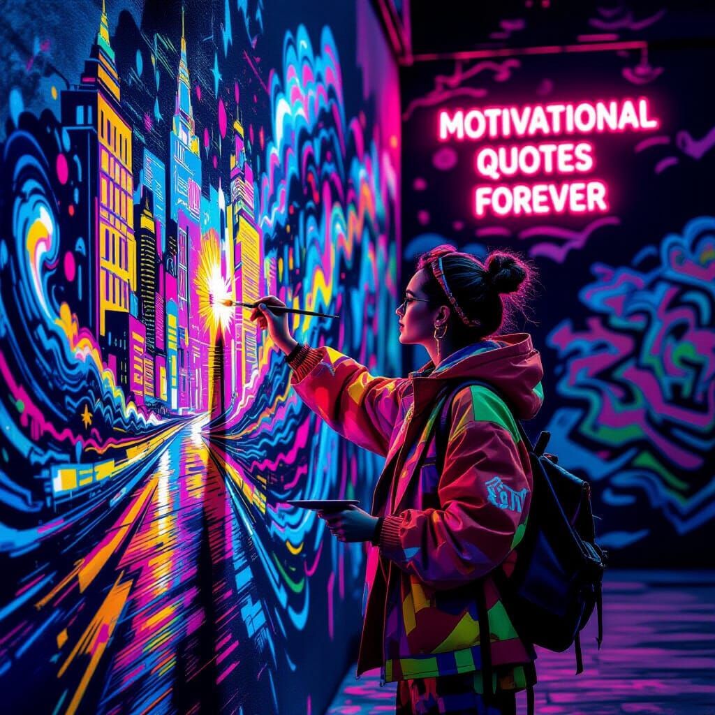 Dynamic Cityscape Comes Alive with Street Art Aesthetics