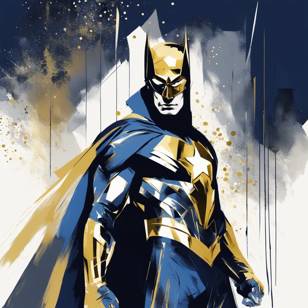 Luminescent Superhero Fashion Sketch