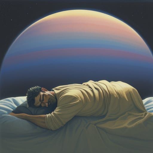 When a man goes into deep sleep he enters a plane beneath co...