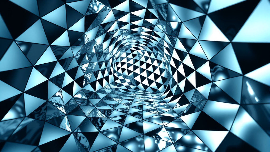 Mesmerizing Tunnel Effect with Warped Plastic and Triangles