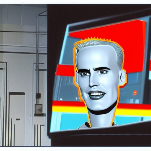 Max Headroom AI Generated Image