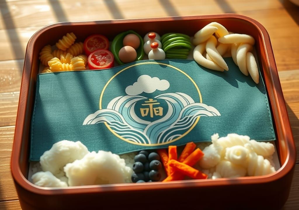 Detailed Bento Boxes with Japanese Snack Food