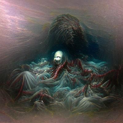 Abyssal Nightmare in Gothic Horror Style