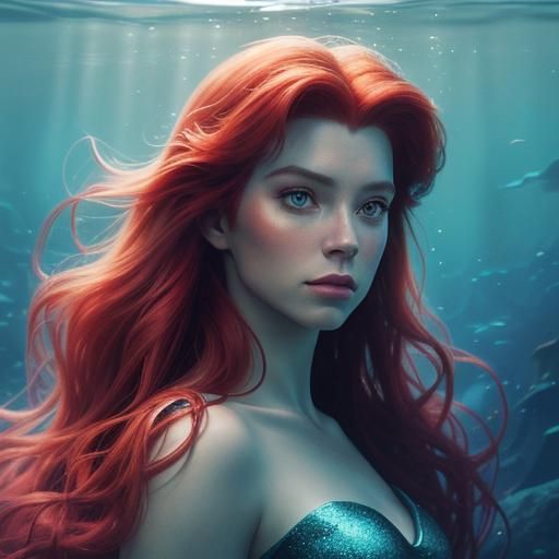 Ariel of the Little Mermaid: Cinematic Film Still