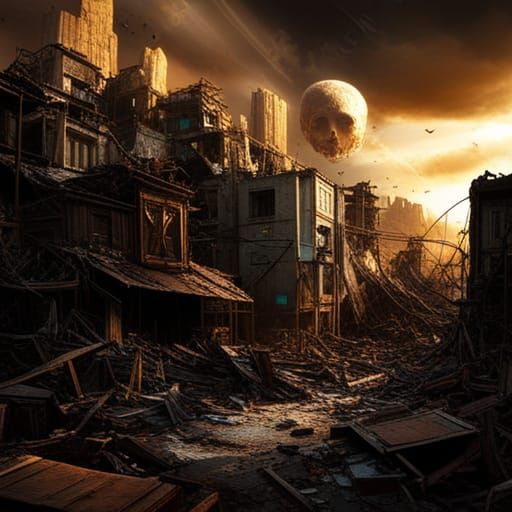 Post-Nuclear World: Detailed Matte Painting in 8K