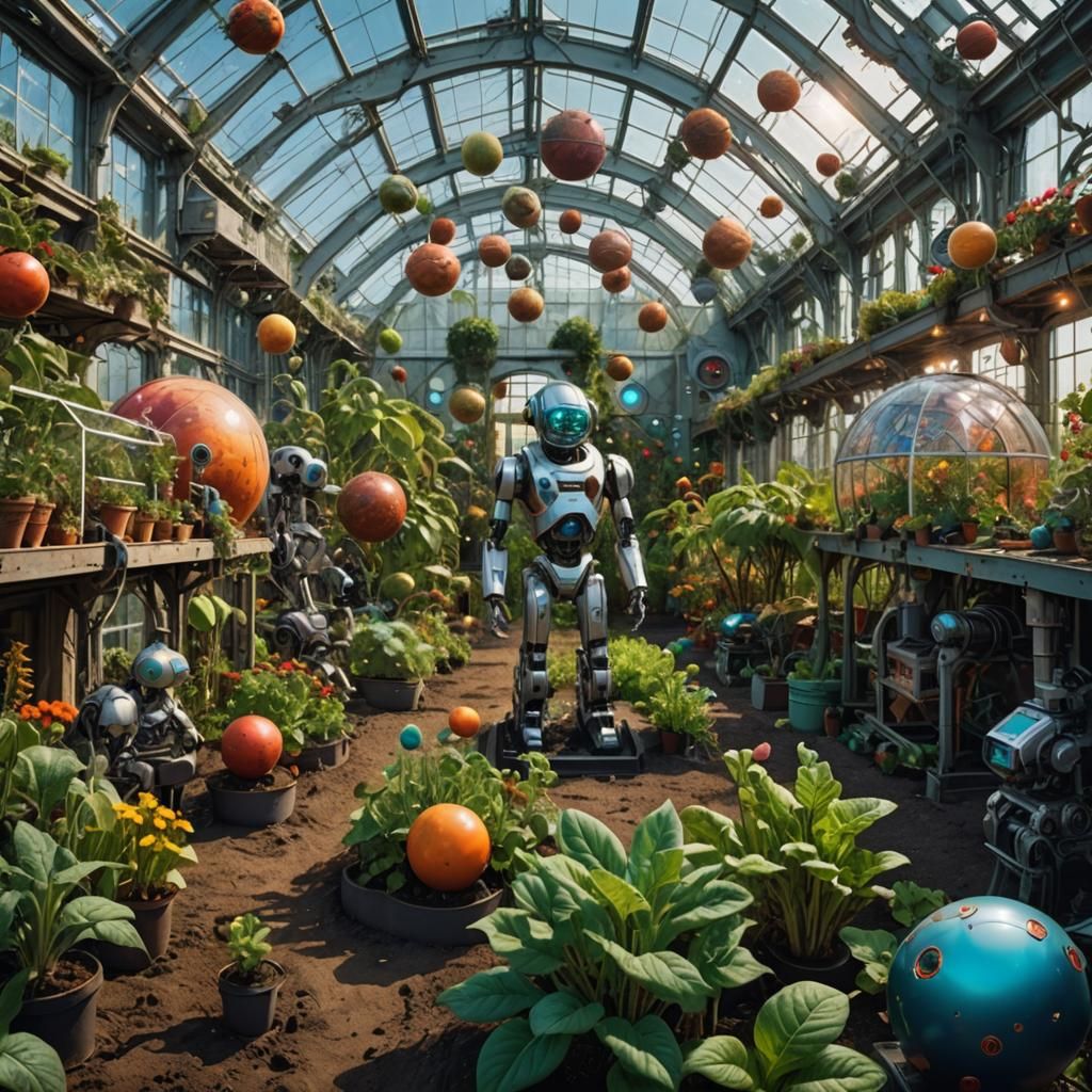Robots Farming on a Distant Planet