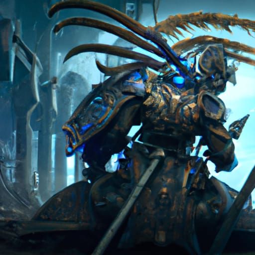 Dark Angel Space Marine Detailed Matte Painting