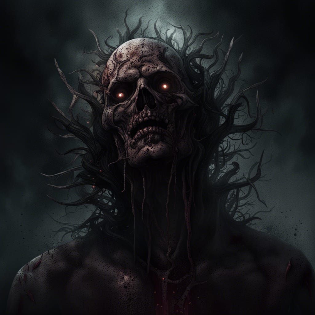 Dark Horror Dreamcore Nightmare in Triadic Inks