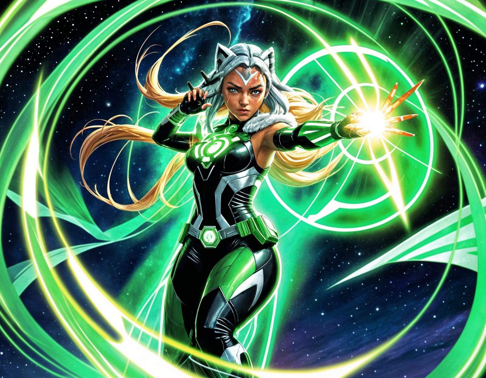 Ahsoka Tano as Green Lantern in Space