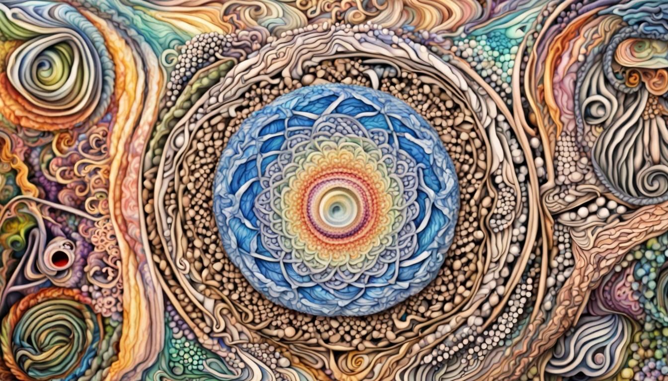 Quantum Zentangle: Fractal Flora Frequency Harmonizer