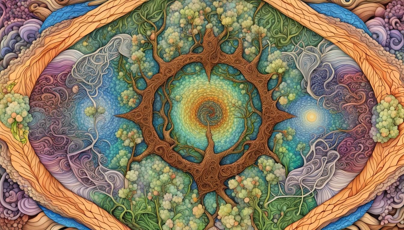 Quantum Zentangle: Earth Frequency Fractal Wave