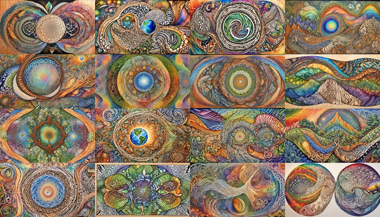 Quantum Zentangle: Flora in Whispering Wood