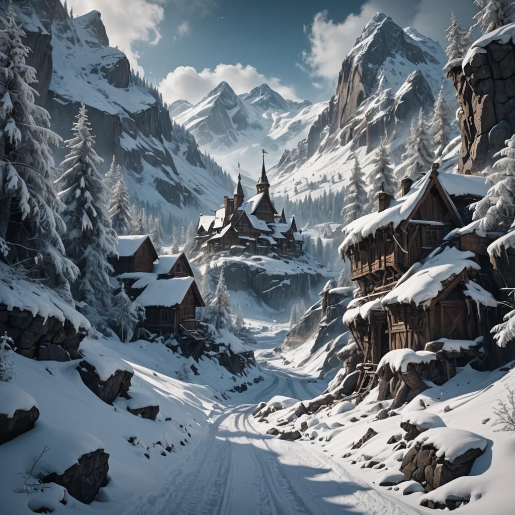 Dyatlov Pass: Detailed Matte Painting