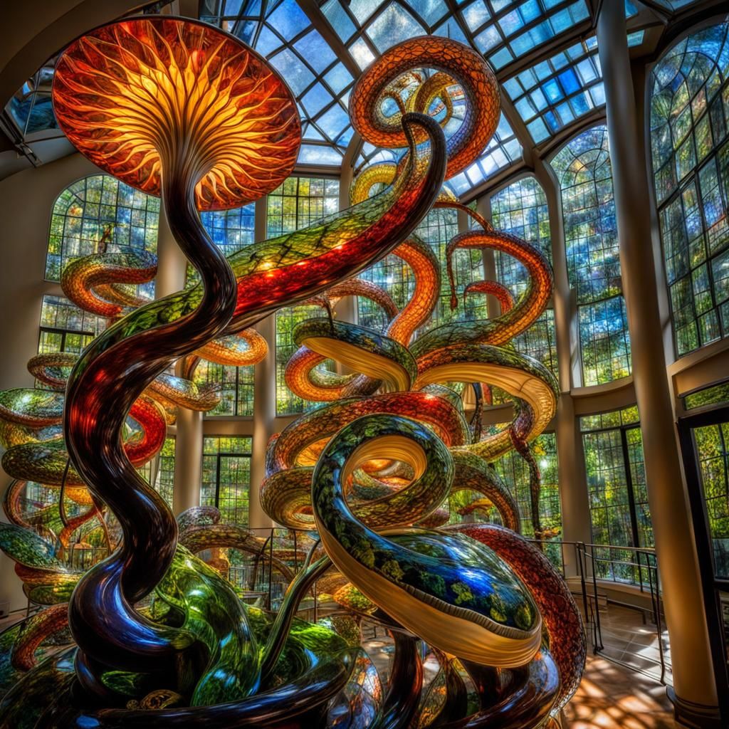 A glass conservatory