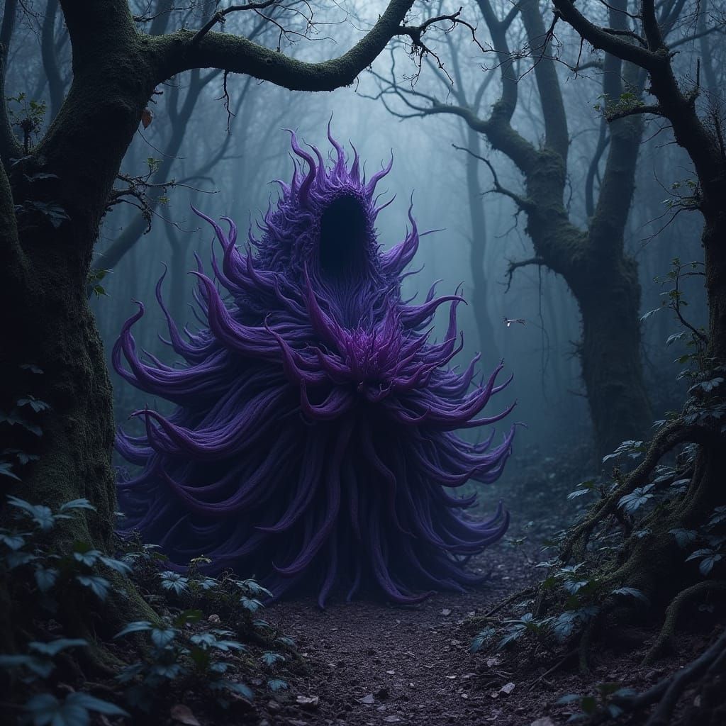 Dark Forest Bloom in Gothic Style