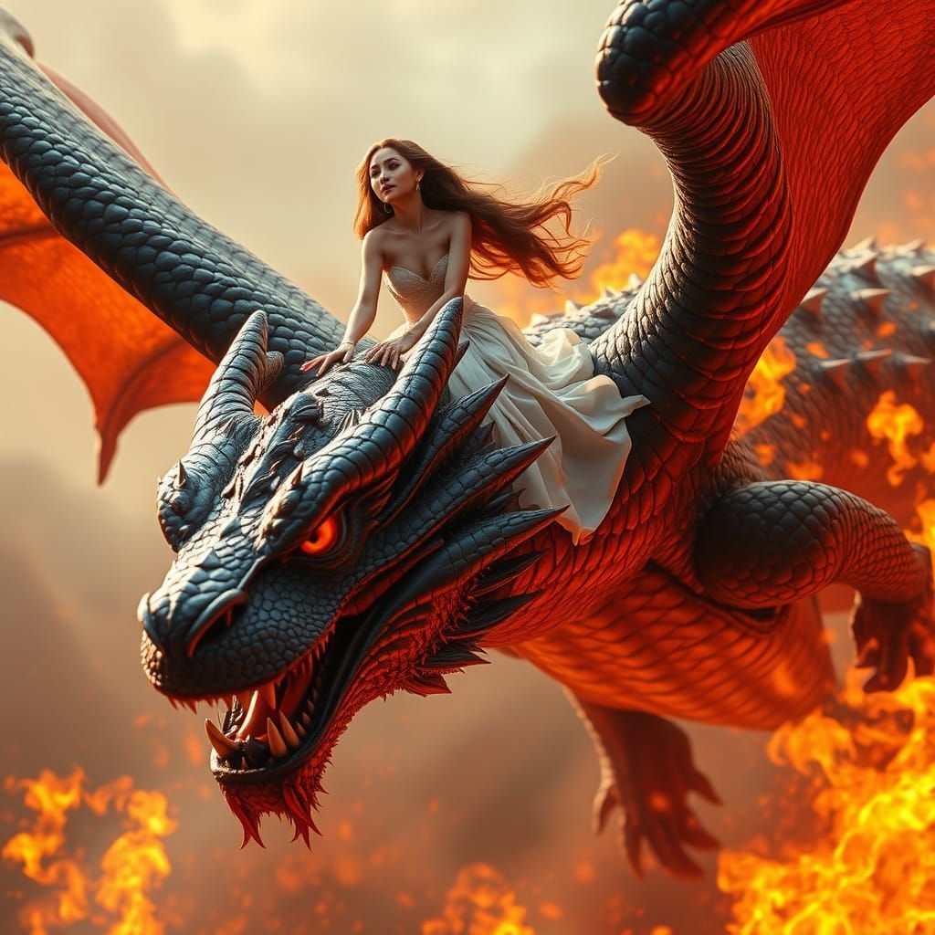 Dragon Princess in Epic Flight