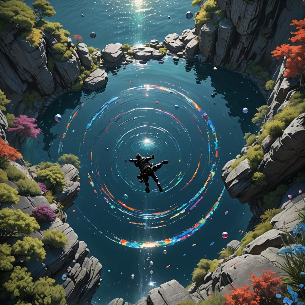 Shinobi's Dive into the ChatGPT Pool: Matte Painting