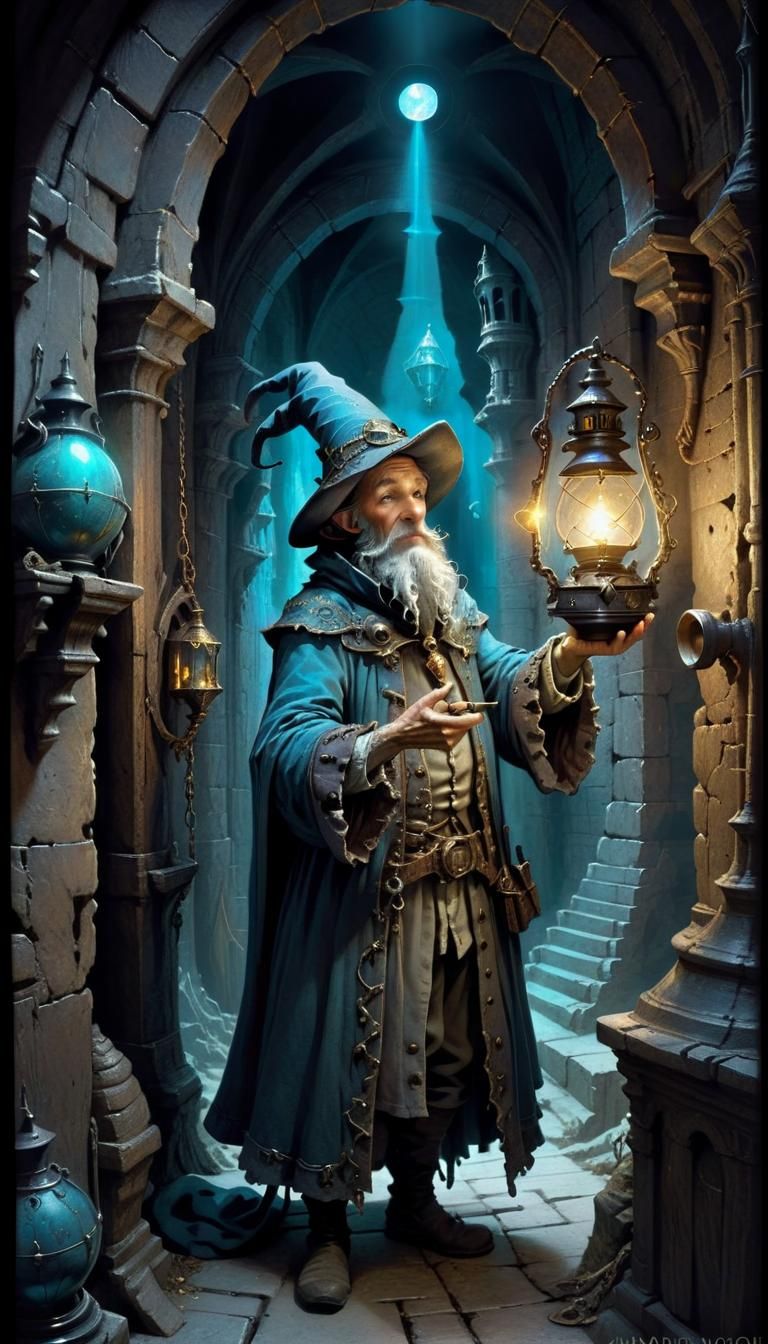 Baroque Dungeon Explorer: Sorcerer with Magic Lantern