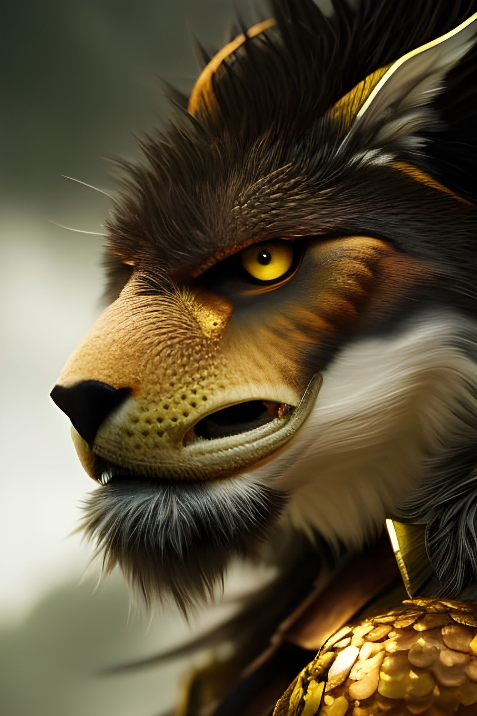 Icy Fantasy Velocy Raptor Portrait