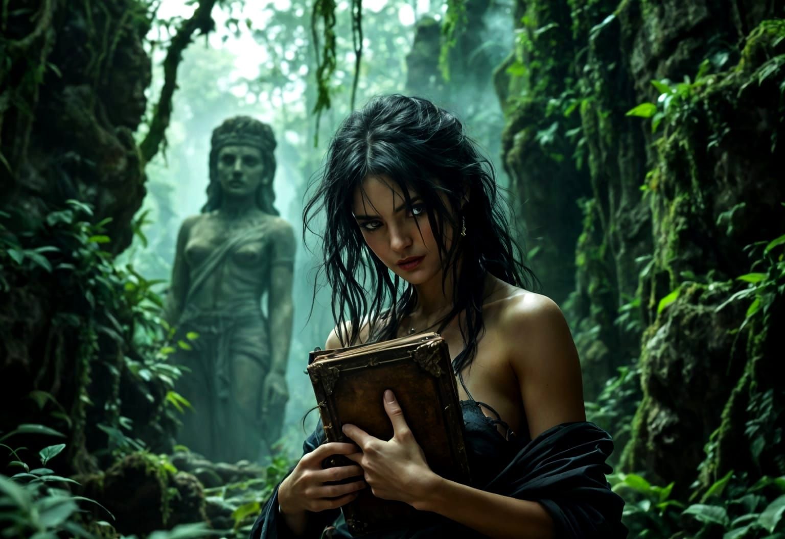 Jungle Explorer at Ancient Ruins