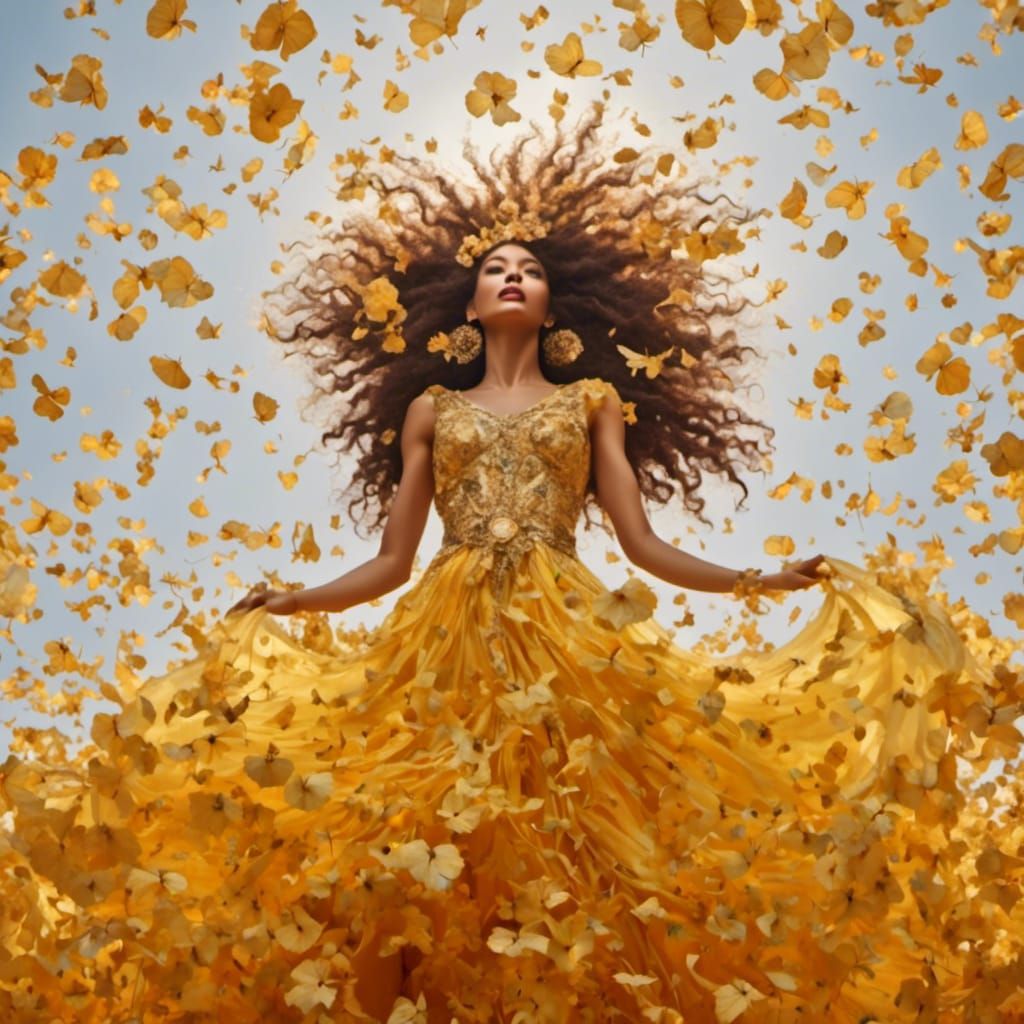 Hyperreal Portrait of a Luminous Woman