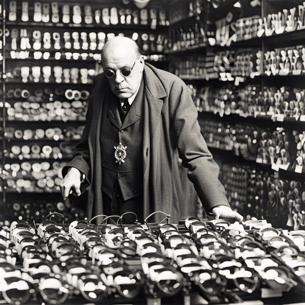 Aleister Crowley Buys Eyeglasses