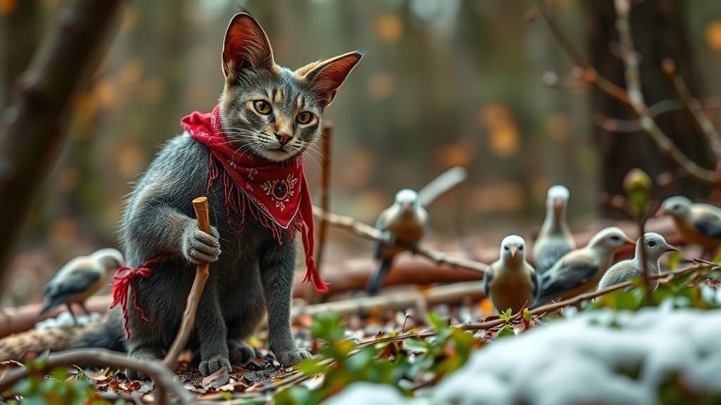 Pirate Dog and the Lost Treasure: AI Generated Scene