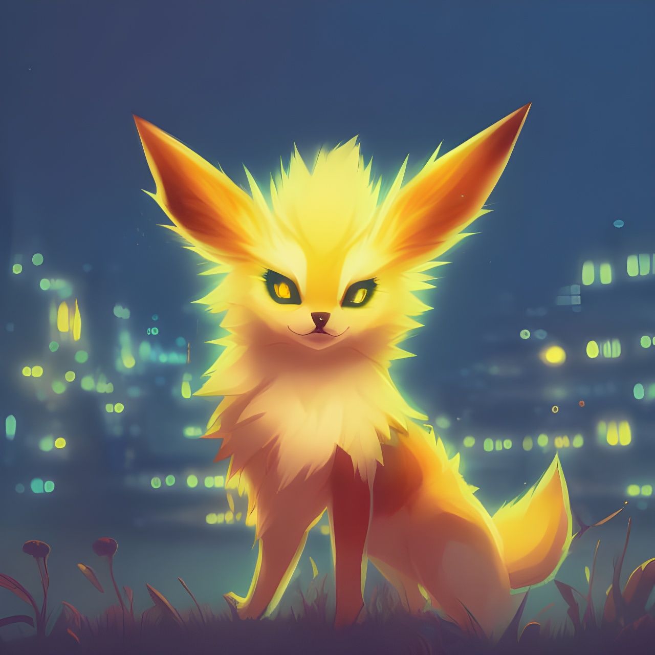 Jolteon inspired creature