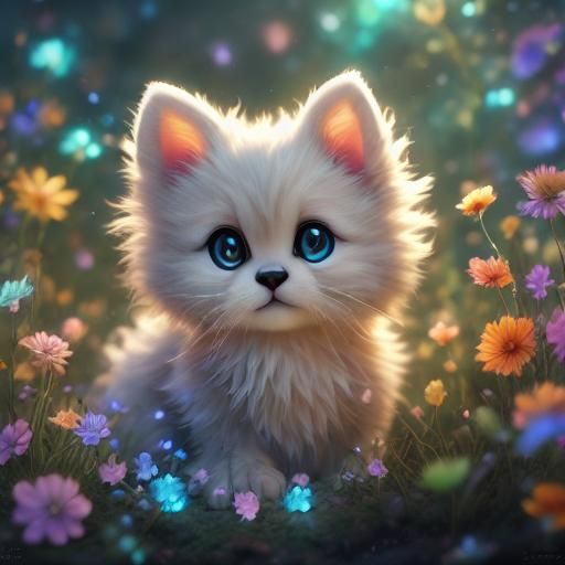 Fantasy Japanese Weasel: Detailed Digital Art