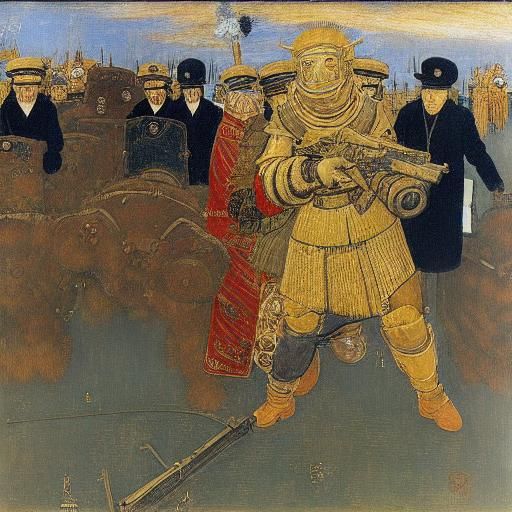 Anime Sci-Fi Armored Cars on Nevsky